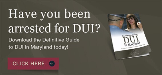 Arrested for DUI in Annapolis