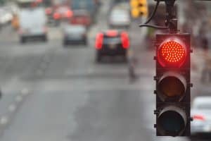 Red traffic light
